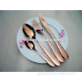 Rose gold cutlery ,2015 new gold plated cutlery